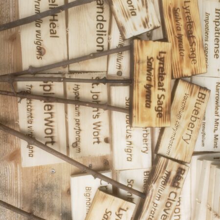 Wood burned signs