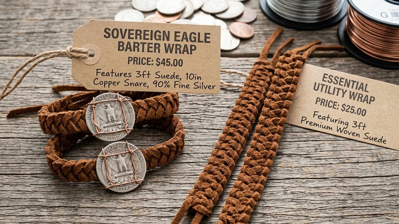 Survival / EDC Barter Wrap - 90% Silver Quarter